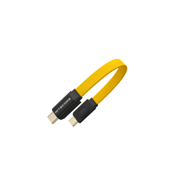Магнитный кабель NiteCore NLink10 USB-C (Желтый, 7см, PD/QC до 60Вт)